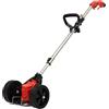 MccoMMon Tosaerba elettrico con impugnatura a D, tosaerba elettrico a 2 ruote, decespugliatore 3-in-1, mini-tosaerba ricaricabile a batteria per la manutenzione del prato e il giardinaggio