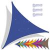 QIAQ Tenda A Vela Triangolare Impermeabile, Vela Ombreggiante Parasole Protezione Raggi UV per Giardino Esterno Terrazza (2x2x2m,Blu)
