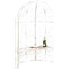 TPFGarden Mezzo gazebo Rosalia con panchina antica crema
