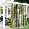 Hiseng Tende da Esterno con Anelli 1 Pezzi Verde Pianta Tende da Sole Tenda Oscurante Impermeabile Tenda per Esterni per Giardino Cortile Balcone Protezione Solare e Privacy (132x274cm,Bianco)