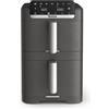 Tefal Easy Fry Crispy Stack EY756HG0 Friggitrice ad aria calda a doppia camera, 6 programmi + modalità manuale, fino al 40% salvaspazio, EvenFry, frontale rimovibile, cestello di cottura lavabile in