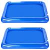 Generic Pediluvio per piscina, confezione da 2 piscine gonfiabili, piccola piscina, 60 x 45 cm, piedi puliti, adatti per il posizionamento accanto alla d'ingresso delle piscine, attrezzatura gonfiabile