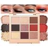 Jutqut Palette di ombretti dorati, opachi e glitterati, a lunga durata, naturali, impermeabili, altamente pigmentati, per il trucco degli occhi da donna (05)
