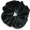 SXQLYH Elastici per capelli Scrunchie in velluto elastico, grandi elastici per capelli, spessi, morbidi e confortevoli, elastici per coda di cavallo, per capelli lunghi e spessi (nero)
