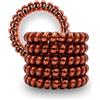 Specora - Classic Spiral - Elastici per capelli rosso-marrone - 5 cm - Confezione da 5 - TPU - Cavo telefonico in gomma - Senza pizzicare e grovigli, non si piega, non danneggia i capelli