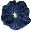 SXQLYH Elastico per capelli Scrunchie in velluto elastico, grande elastico per capelli, spesso, morbido, comodo, per coda di cavallo, per capelli lunghi e spessi (blu)