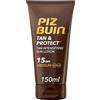 PIZ BUIN Tan & Protect Lozione Solare Intensificatore dell'Abbronzatura SPF 15, Crema solare 15 abbronzante corpo con Illumitone, Protezione solare 15 con filtro solare UVA/UVB, 150 ml