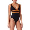 HAUTE PRESSION T1018 CO1, Costume Intero Donna, Noir/Caramel,