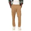 Amazon Essentials Pantaloni Cargo da Lavoro Elasticizzati a Taglio Dritto (Disponibili in Taglie Forti) Uomo, Kaki Scuro, 28W / 30L