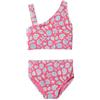 Amazon Essentials Set Bikini Due Pezzi Monospalla Bambine e ragazze, Conchiglie Rosa Acceso, 8 anni