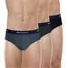 Eminence - Set di 3 Slip Uomo Made in France, Multicolore, M