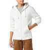 Amazon Essentials Felpa con Cappuccio e Cerniera Integrale in Pile (Disponibile nelle Taglie Big & Tall) Uomo, Bianco, L
