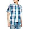 Amazon Essentials Camicia in Popeline a Maniche Corte Regular Fit Uomo, Foglia di tè Bianco Motivo Quadri Grandi, XXL