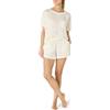 Amazon Essentials Set Pigiama con Top e Pantaloncini in Raso Donna, Avorio, S