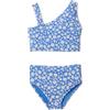 Amazon Essentials Set Bikini Due Pezzi Monospalla Bambine e ragazze, Blu Ditsy Floreale, 6-7 anni