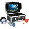 AMRTTWY Macchina fotografica subacquea, Telecamera Da Pesca Subacquea 1000TVL Ecoscandaglio 7 Pollici 12 LED
