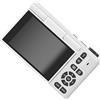 Helilyco Videocamera Vlog-friendly: registrazione 5K, LCD Flip a 180 gradi, zoom 18x, stabilizzazione elettronica, CMOS da 1/2,3 pollici (bianco)