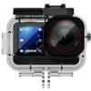 Tsophreniq Custodia subacquea per fotocamera Action 6, costruzione con pad per fotografia subacquea custodia impermeabile