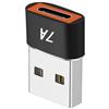 Sisyeuo Convertitori universalmente da tipo C a USB maschio 6 a ricarica rapida durata costruzione in metallo trasferimento dati compatto da viaggio adattatore USB C in metallo