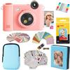 KODAK Smile+ 2-in-1 Fotocamera & Stampante Foto Regalo + Custodia + Carta Zink 20pz + Album + Cornici + Set Adesivi + Pennarelli - Rosa