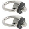 Tsophreniq Vite con anelli a D in acciaio inox, 1/4 20 fissaggio per fotocamera con imbottitura in gomma per treppiedi DSLR tracolla fotocamera DSLR sgancio rapido