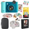 KODAK Smile+ 2-in-1 Fotocamera & Stampante Foto Regalo + Custodia + Carta Zink 20pz + Album + Set Adesivi + Cornici + Pennarelli - Blu