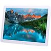 XYIANG Cornice per foto digitale da 15,2 pollici, lettore pubblicitario ultra sottile, risoluzione 1280 × 800, compatibile con riproduzione video 1080p, decorativa (colore bianco)