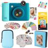 KODAK Smile+ 2-in-1 Fotocamera & Stampante Foto Regalo + Custodia + Carta Zink 20pz + Album + Cornici + Set Adesivi + Pennarelli - Blu
