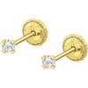 TIME ROAD Orecchini Neonato Bambina in Oro 9K HIN00158/2