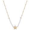 S'Agapõ Collana Girocollo Donna, Collana Donna in Acciaio e Perle con Simbolo Stella | Collezione Stellar - SSE38