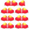 IMIKEYA Spilla a forma di cuore luminosa a LED, rosso, grande, 15 pezzi, per San, festa e matrimonio, spilla lampeggiante per donna, accessorio decorativo per vestiti e regali romantici