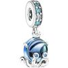 Feitery Santa Charms Compatible with Pandora Braccialetti Giorno di Natale Bead Charm da donna