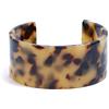 LUDAKE Personalizzato Tartaruga per Largo Marrone Bracciale Bracciale Acrilico Aperto Bangle Bracciale Leopard Stampa Bracciali Gioielli De, 6.5 cm (2.6 inches), Acrilico