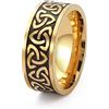 SIPURIS Anello con nodo celtico Trinity nodo streghe nodo irlandese Triquetra anello spinner in acciaio inox anello vichingo nordico gioielli per uomini e donne