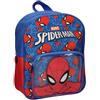 CERDÁ LIFE'S LITTLE MOMENTS Zaino per bambini Spider-Man con licenza ufficiale, blu e rosso, con tasca frontale trasparente e cerniere, taglia unica, ideale per l'asilo e il ritorno a scuola