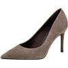 Tamaris Décolleté da donna in pelle, marrone, 41 EU