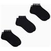 EMPORIO ARMANI CALZINI SNEAKER UOMO LOGO ESTENSO 3 PACCHETTI NERO S/M