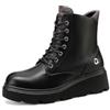 QUEEN HELENA Anfibi Stivaletti Bassi Scarponcini Casual Donna X31-96 (Nero, Sistema Taglie Calzature EU, Adulto, Donna, Numero, Media, 38)