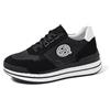 QUEEN HELENA Sneakers Casual con Plateau Scarpe da Ginnastica Comode Leggere Donna X30-18 (Nero, Sistema Taglie Calzature EU, Adulto, Donna, Numero, Media, 41)