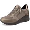 QUEEN HELENA Sneakers con Zeppa Scarpe da Ginnastica Alte Donna X33-30 (Bronzo, Sistema Taglie Calzature EU, Adulto, Donna, Numero, Media, 39)