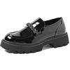 QUEEN HELENA Mocassini Casual Eleganti Francesine Senza Lacci Donna X29-48 (X29-51 Nero Vernice, 38)