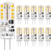 I-SHUNFA Lampadine G4 LED 12V AC/DC non dimmerabili, 180LM bianco naturale 4000K, lampadine LED a risparmio energetico senza sfarfallio, 1,6W sostituisce le lampadine alogene da 16W, angolo di emissione di 360