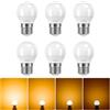 Linkind Dimmerabile Lampadine LED E27, Golf P45/G45, 4.2W(Equivalenti a 40W), Luce Bianca Calda 2700K, 470 Lumen, Pacco da 6