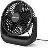 CNMTCCO Ventilatore USB da Tavolo Silenzioso, Ventilatore da 6 Pollici con 3 Velocità e Rotazione a 360°, Potente Mini Ventilatore per Scrivania Ufficio Camera da Letto, Compatto 18x20cm