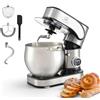 Royal Swiss Impastatrice Planetaria 12L 2000 Watt, Robot da Cucina Professionale con Display LED Touch, 12 Velocità e Timer, Ciotola Inox XXL, Sistema Planetario, Accessori Completi per Impasti, Pane