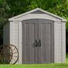 Dmora Casetta da Giardino Ronsecco 331.5x256.4x243h cm Beige Resistente Agli Agenti Atmosferici Presenza Finestre, Tetto a due Falde