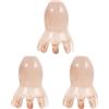 Beavorty 3 Pz Pettine per massaggio meridiano pettine per acconciature districante punto massaggiatore cuoio capelluto scalp massager pettine denti larghi attrezzo pettini per ricci