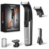 MAXGROOM Rasoio Elettrico Corpo Uomo Impermeabile IPX6 | Depilatore Corpo Uomo, Rasoio Parti Intime con Display LED Ricarica Type-C Motore 7000RPM