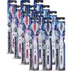 Mentadent spazzolino da denti Antibatterico White System With Perlite Medio, Kit da 12 spazzolini, con Cappuccio, Colori: Blu, Rosa, Grigio Piccolo