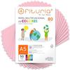 OFITURIA Fogli Colorati A5 80g, Confezione da 50 Fogli - Carta Colorata per Lavoretti, Stampante e Scrapbooking - Fogli A5 Colorati - Ideale Origami, Ufficio e Scuola (Rosa Chiaro)